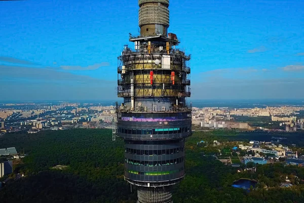 Ostankino torre de televisão . — Fotografia de Stock