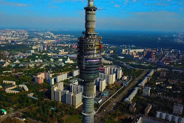 Ostankino torre de televisão . — Fotografia de Stock