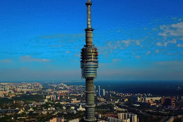 Ostankino torre de televisão . — Fotografia de Stock