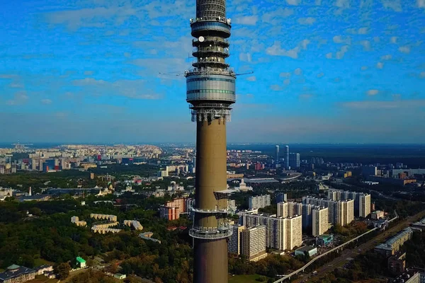 Ostankino torre de televisão . — Fotografia de Stock