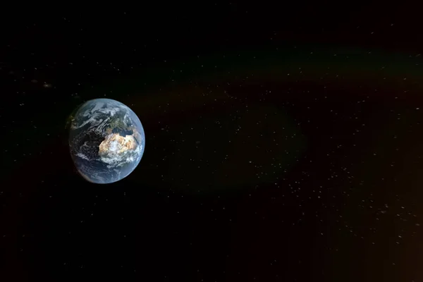 Planeta Pământ în fundal spațial. colaj — Fotografie, imagine de stoc