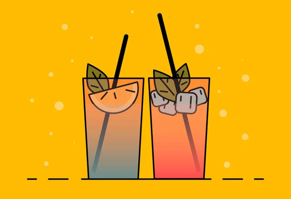 Schüttelt Die Illustration Farbbild Vektorgrafik Schüttelt Die Ikone Flache Illustrationscocktails — Stockvektor