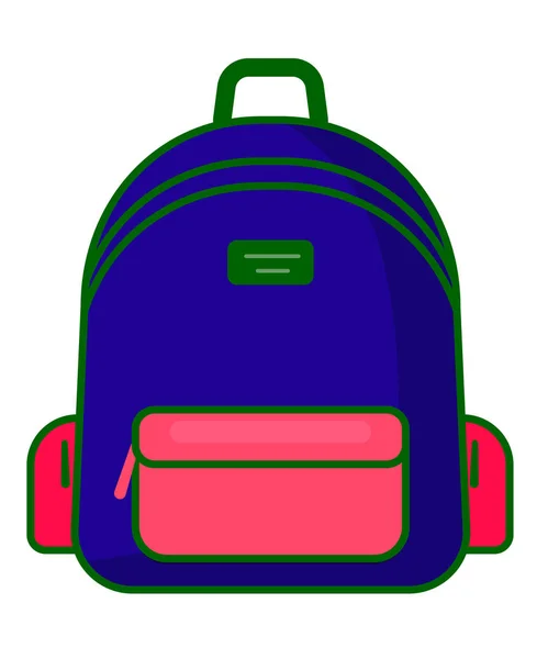 Ícone de mochila - símbolo de escola vetorial - ícone de viagem —  Vetores de Stock