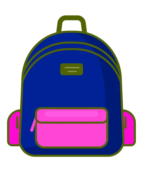 Icône du sac à dos - symbole de l'école vectorielle - icône de voyage — Image vectorielle