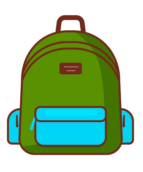 Icono de la mochila - símbolo de la escuela vectorial - icono de viaje — Archivo Imágenes Vectoriales