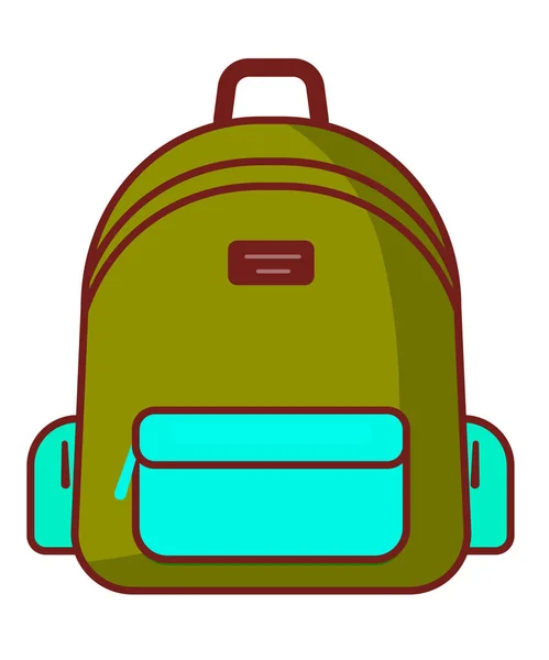 Batoh - vektor školy symbol - cestovní ikona — Stockový vektor