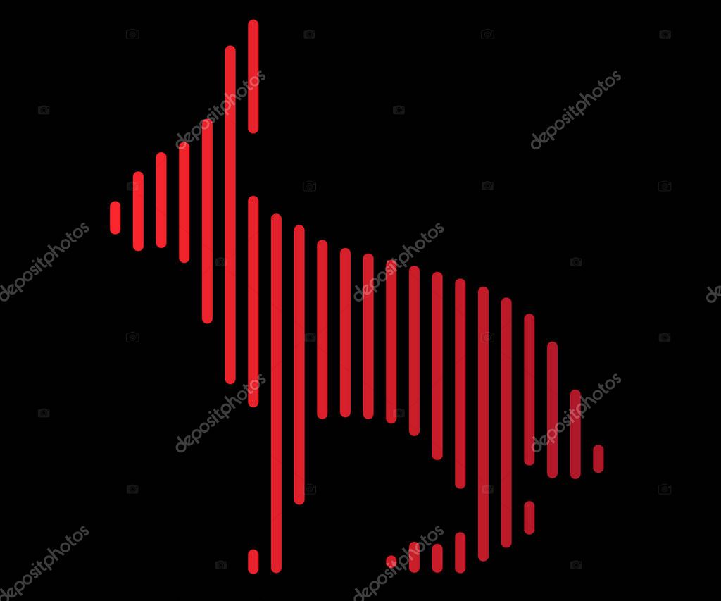 Hare vector icon. Animal symbol- Vectorgrafik. nVector line image isolated.