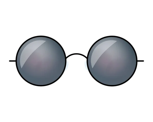 Sluneční brýle bokovky vektorové ilustrace. Abstraktní přechodu skleněná zrcadla — Stockový vektor