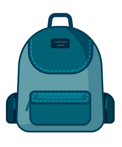 Піктограма рюкзака. Векторний символ школи. Піктограма подорожі . — стоковий вектор