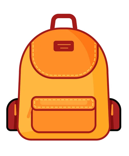 Піктограма рюкзака. Векторний символ школи. Піктограма подорожі . — стоковий вектор
