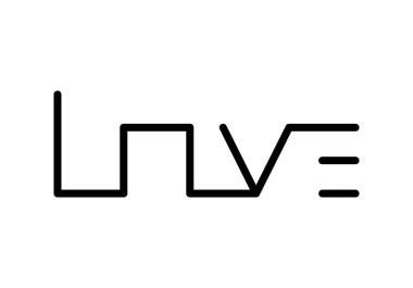 Beyaz arka planda izole edilmiş aşk kelimesi. Yazı tipi, vektör logosu.