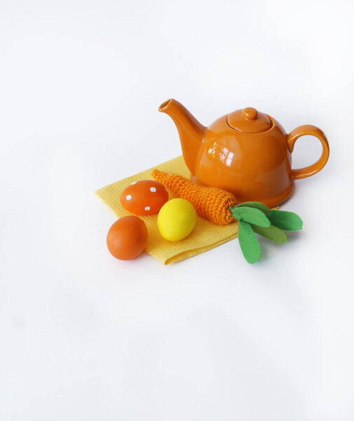 Пасха. Вязаная морковная игрушка. Процесс создания моркови
.