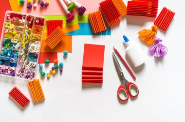 Meksika kağıt çelenk dekorasyon. Cinco De Mayo renkli geleneksel picado afiş şenlikli.