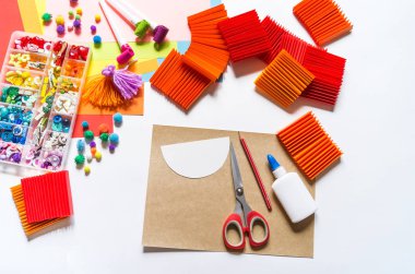 Meksika kağıt çelenk dekorasyon. Cinco De Mayo renkli geleneksel picado afiş şenlikli.