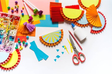 Meksika kağıt çelenk dekorasyon. Cinco De Mayo renkli geleneksel picado afiş şenlikli.