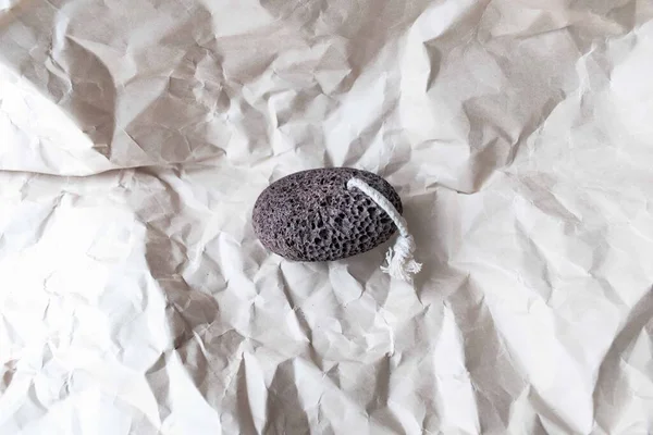 Природный Камень Пемзы Ног Вулканический Камень Нулевые Отходы Концепция Жизни — стоковое фото