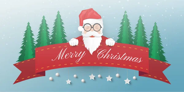 Frohe Weihnachten Und Ein Gutes Neues Jahr Hintergrund Weihnachtsmann Schneemann — Stockvektor