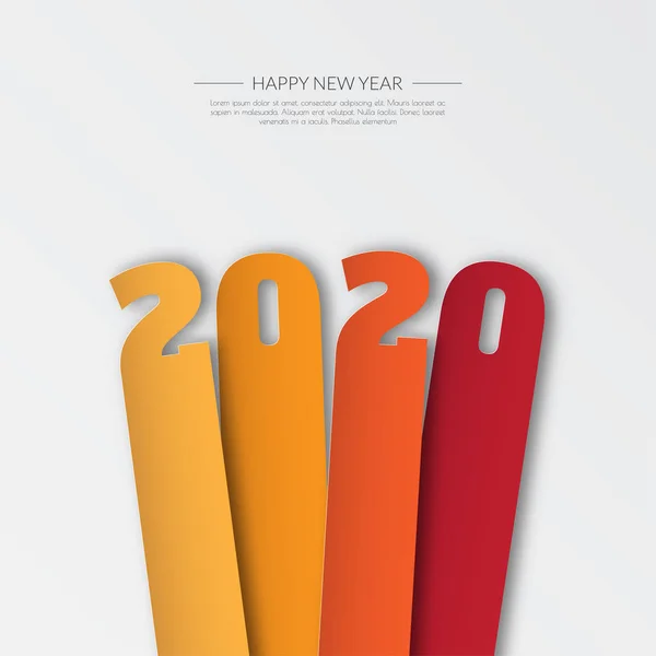 Happy new year 2020 . Greetings card. abstract background. Vecto — Stock Photo, Image