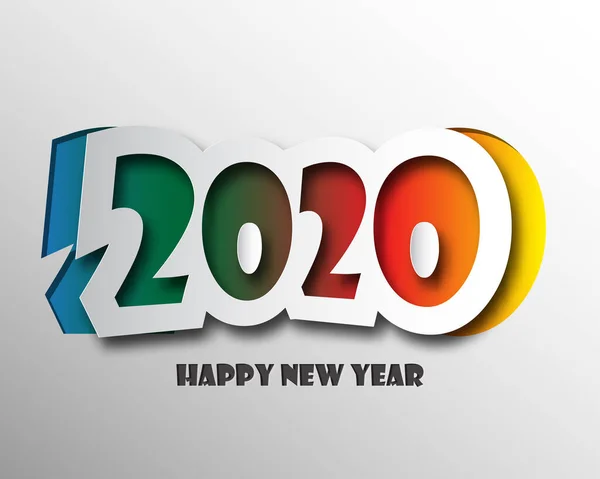 Šťastný nový rok 2020. Blahopřání k blahopřání. abstraktní pozadí. Vevekk — Stock fotografie