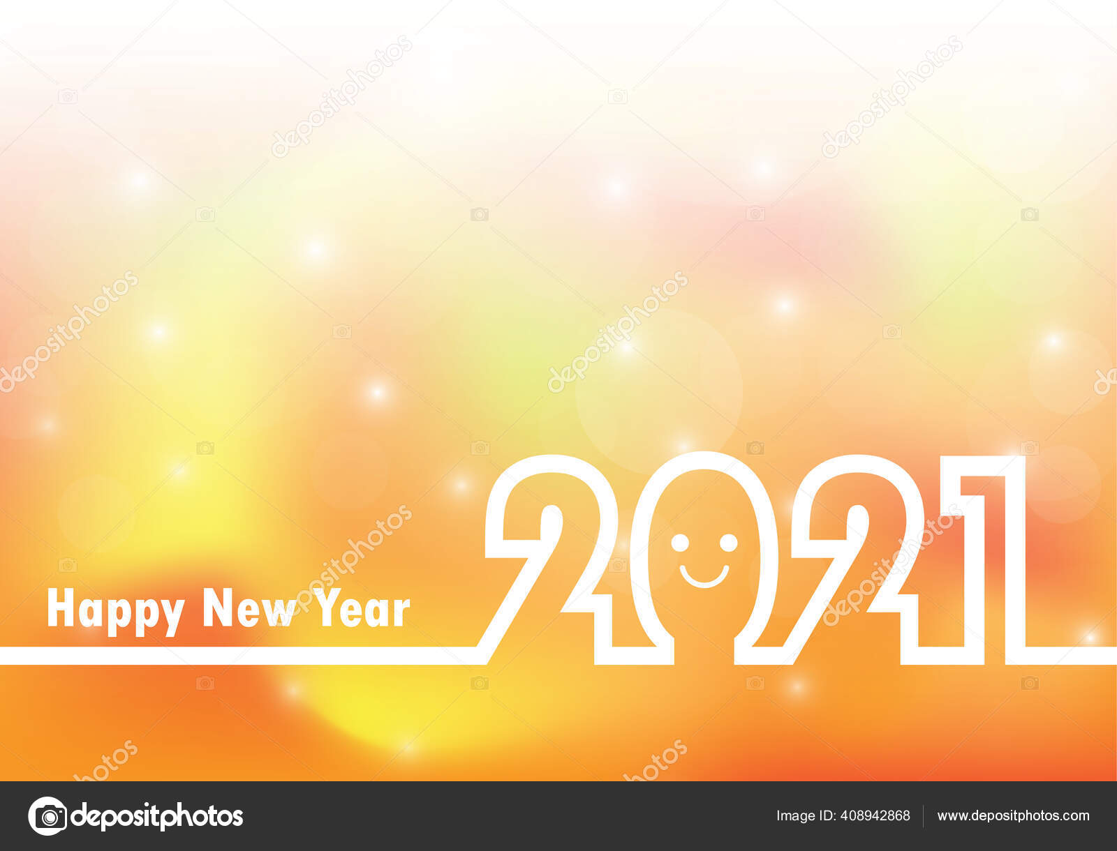Selamat Tahun Baru 2021 Kartu Ucapan Latar Belakang Abstrak Ilustrasi Stok Vektor C Sweetjinkz 408942868
