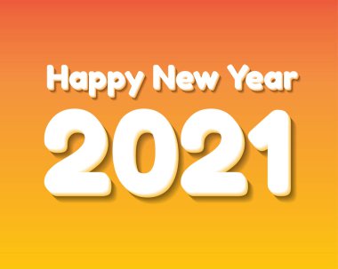 Mutlu yıllar 2021. Tebrik kartı. Soyut arkaplan. Vektör illüstrasyonu.