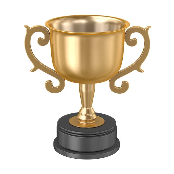 Isolated Golden Cup Render Computer Generated Image — Stock Photo, Image