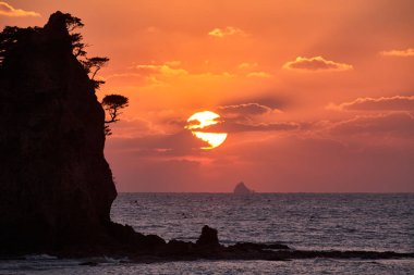 Kkotji Beach Sunset Taean, Kore