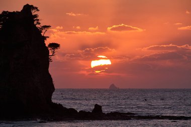 Kkotji Beach Sunset Taean, Kore