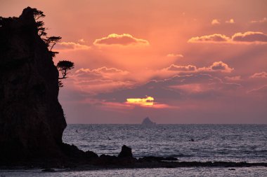 Kkotji Beach Sunset Taean, Kore