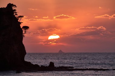 Kkotji Beach Sunset Taean, Kore