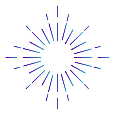 Parlayan Sunburst havai fişek süsler logosu, etiket, damga, t-shirt, banner, amblem, afiş, vb - Eps 10