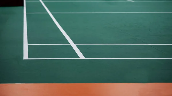 Indoor Badmintonbaan Selectieve Aandacht — Stockfoto