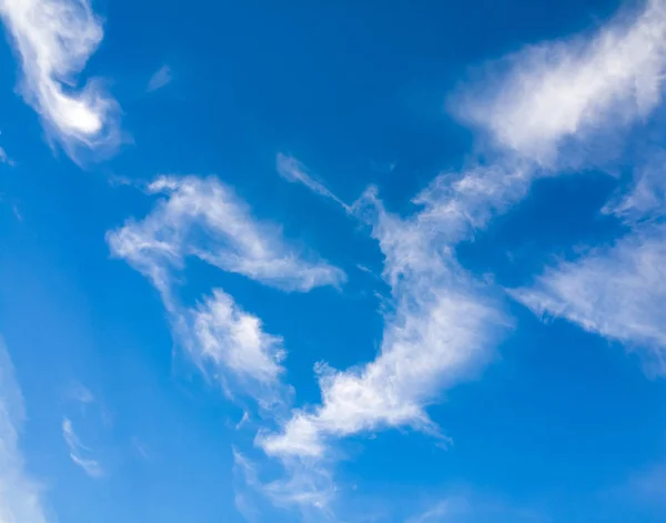 Cielo Azul Con Primer Plano Nubes — Foto de Stock