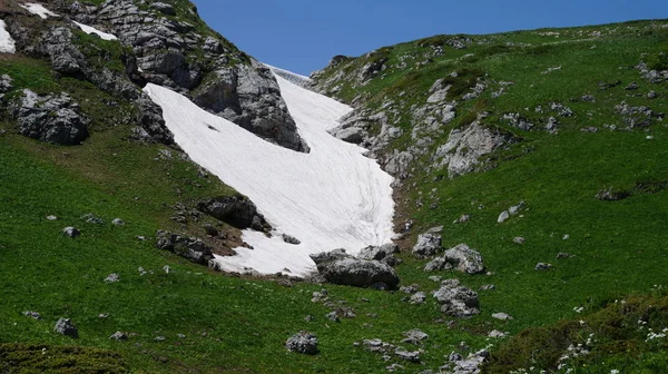 Snow Mountains Lago Naki Area Adygea Russia Caucasus Nature Reserve — Stock Photo, Image
