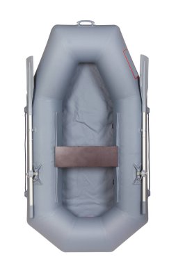 Şişirilebilir kauçuk tekne mesela. Beyaz arka plan üzerinde dikey izole