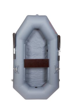 Şişirilebilir kauçuk tekne mesela. Beyaz arka plan üzerinde dikey izole