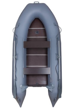 İki Kişilik şişme lastik tekne. Beyaz arka plan üzerinde dikey izole