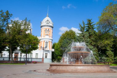 Ulyanovsk - Simbirsk, Rusya - 11 Ağustos 2012: Ulyanovsk Yerel Lore Bölgesel Müzesi ünlü yazar I.A. Goncharov