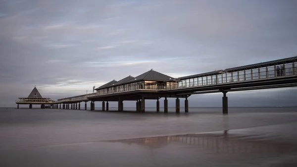 Ünlü Deniz Köprüsü Heringsdorf Almanya Usedom Adası üzerinde