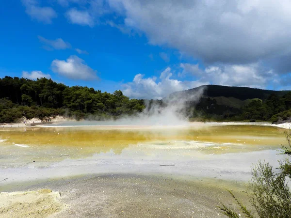 Piscina Com Água Fervente Wai Tapu Nova Zelândia — Fotografia de Stock
