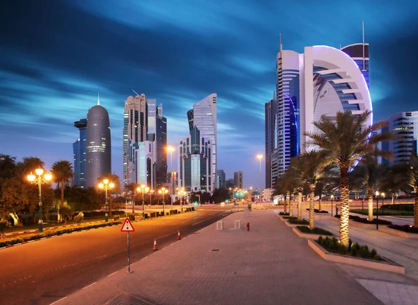 Ντόχα Κατάρ Μαρτίου 2018 Doha West Bay View Από Sheraton — Φωτογραφία Αρχείου