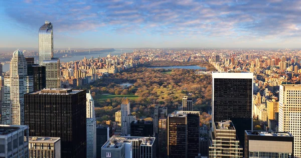 中央公園航空写真ビュー マンハッタン ニューヨーク — ストック写真