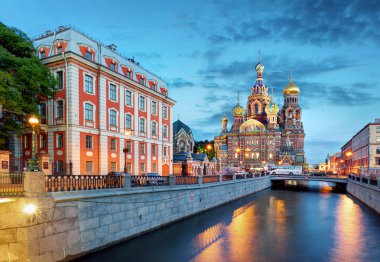 St. Petersburg - kilise Saviour dökülen kan, Rusya