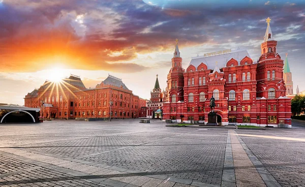 Moscou Museu Histórico Estadual Praça Vermelha Rússia — Fotografia de Stock