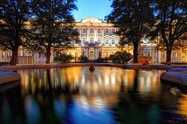 Kışlık Sarayın Saint Petersburg Geceleri Rusya Hermitage — Stok fotoğraf