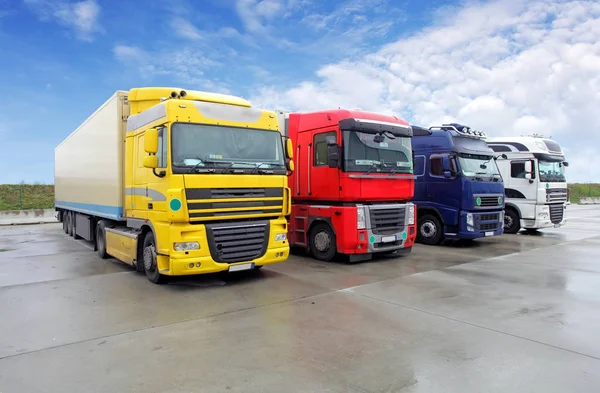 Trucks Day Parking — Stock Photo, Image