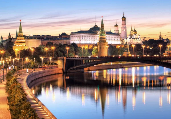 Moscou Kremlin Moskva River Russie — Photo