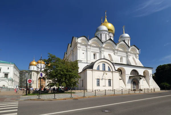 Dentro Kremlin Vista Ivan Grande Sino Catedral Assunção Catedral Arcanjo — Fotografia de Stock