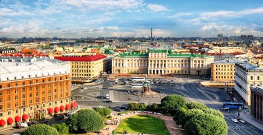 Saint Petersburg cityscape gün, Rusya Federasyonu