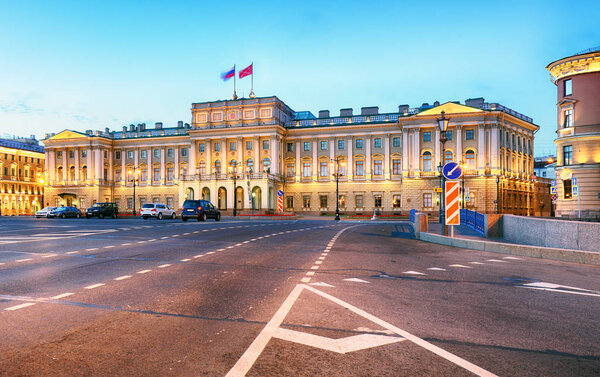 St. Petersburg Russia - Mariinsky Palace in old town 